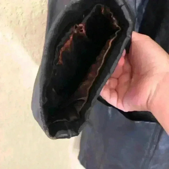 VTG Fidelity Union Made 60s 70s Genuine Black Leather Jacket Men' s Labeled 44 - Picture 7 of 10